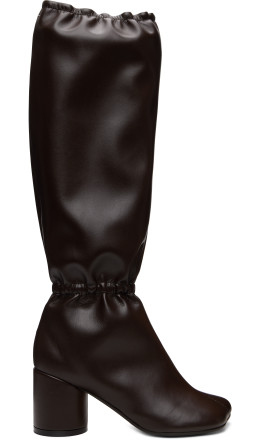 Brown Elasticated Anatomic Knee-High Boots Brown Elasticated Anatomic Knee-High Boots