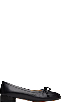 Black Anatomic Numeric Ballerina Flats Black Anatomic Numeric Ballerina Flats