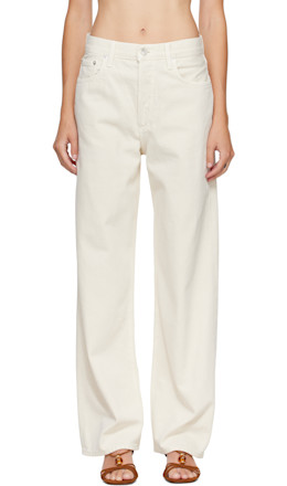 Off-White Low Slung Baggy Jeans - AGOLDE