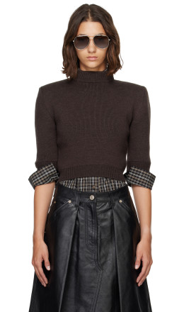 Brown Chavela Sweater - WILLY CHAVARRIA