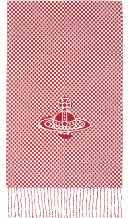 Red & Gray Checkmate Scarf Red & Gray Checkmate Scarf