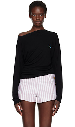 Black Long Sleeve Hebo Top
