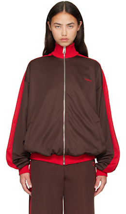 Brown Oversized Track Jacket - Coperni
