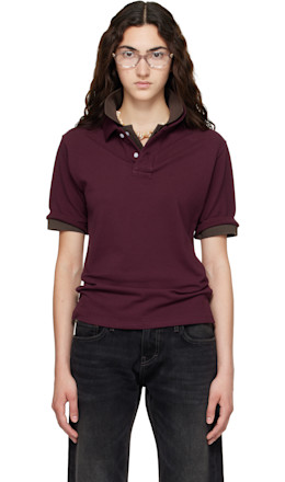 Burgundy Layered Polo - Raimundo Langlois