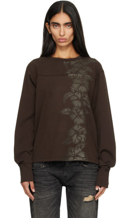 SSENSE Exclusive Brown Long Sleeve Football T-shirt - Raimundo Langlois