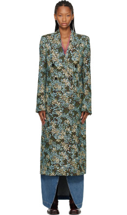 Multicolor Gobelin Coat - Dries Van Noten