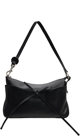 Black Ribbon Pochette Bag