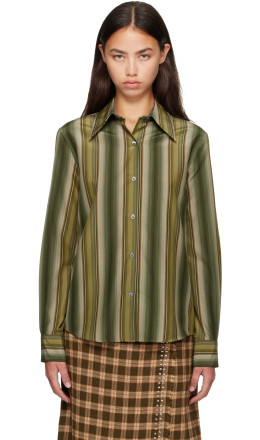 Green Cotton Silk Shirt - Marni