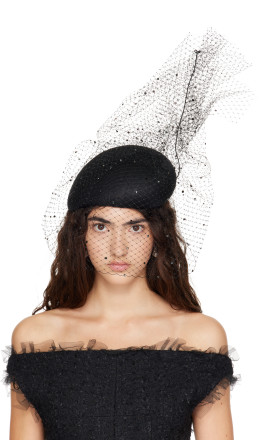 Black Psychedelic Hat - Stephen Jones