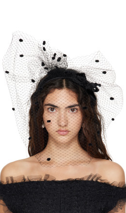 Black Sevilla Headband - Stephen Jones