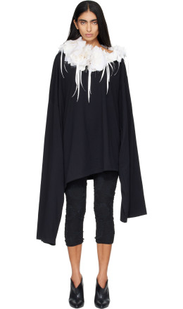 Black Off Shoulder Long Sleeve Top - Petra Fagerstrom