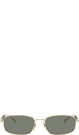 Gold Square Frame Sunglasses - Gucci