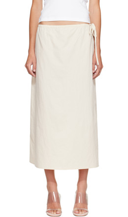 Off-White Column Maxi Skirt - Brooke Callahan
