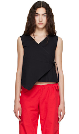 Black Wrap Top - Brooke Callahan