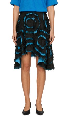 Green & Blue 'Scratch The Itch' Midi Skirt - Edward Cuming