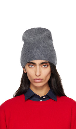 Gray Yana Wool Blend Beanie - Loulou de Saison