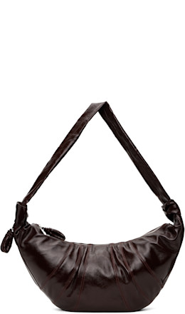 Brown Large Croissant Bag