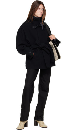 Black Short Duffle Coat - LEMAIRE