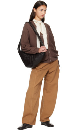 Brown Relaxed Twisted Cardigan - LEMAIRE