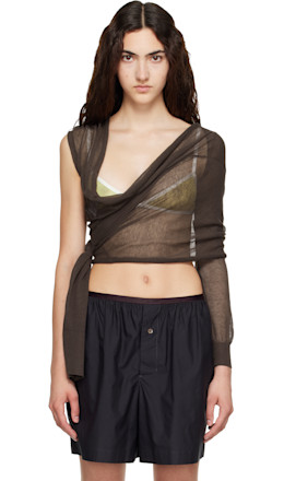 Brown Samira Wrap Cardigan - Paloma Wool