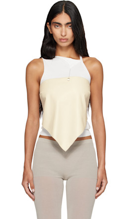 Off-White Alba Belt Leather Top - Paloma Wool