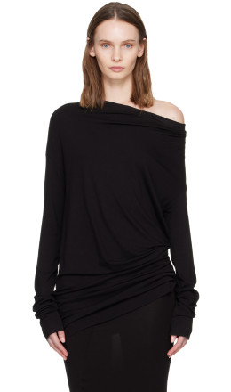 Black Off The Shoulder Top - AARON ESH