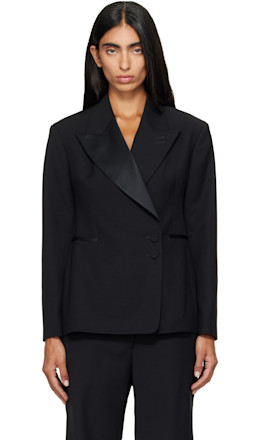 Black Gallery Tuxedo Blazer - Wales Bonner