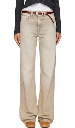Beige Boot Cut Jeans - OUR LEGACY