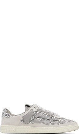 Gray & Silver Glitter Pacific Bones Sneakers