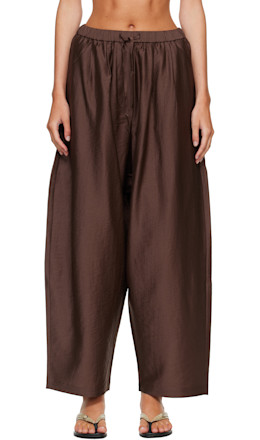 Brown Maxi Trousers - Cordera
