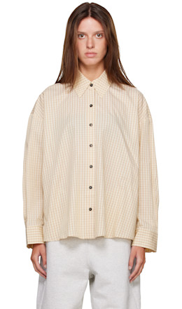 Yellow Checked Oversized Shirt - Cordera
