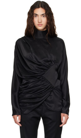 Black Jacana Blouse - Kiko Kostadinov