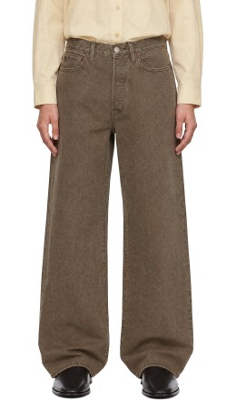 Khaki Loose Color Jeans - ssstein