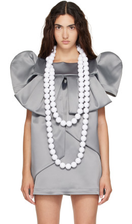 'XL White Ball' Necklace - VAQUERA