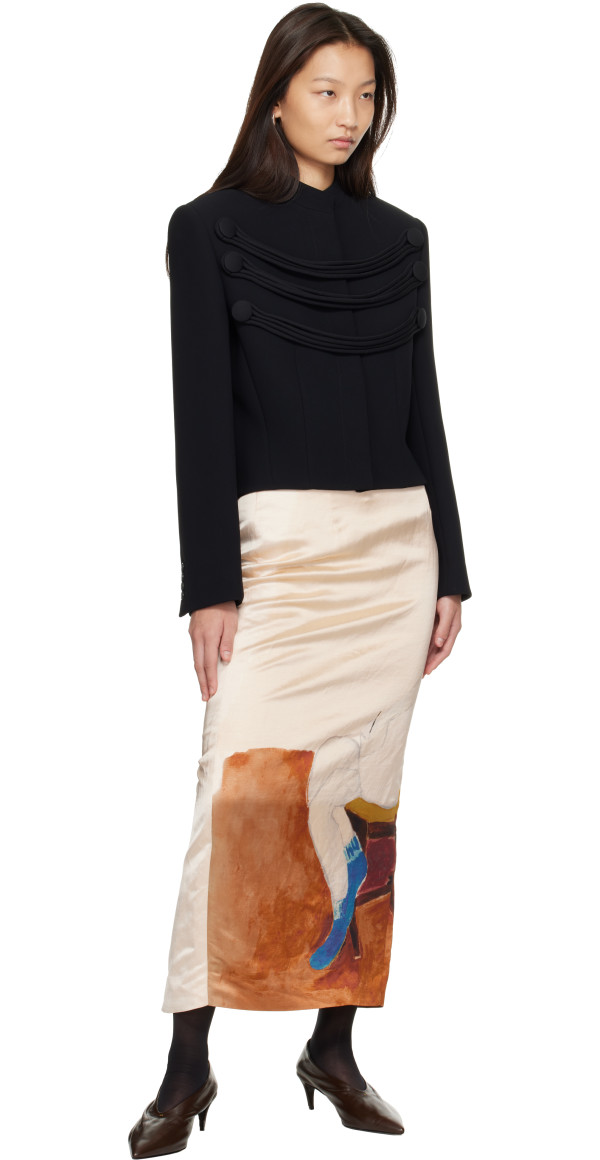 Beige Winton Maxi Skirt - KHAITE