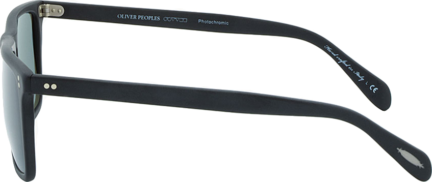 oliver peoples matte black square bernardo sunglasses 365 usd view