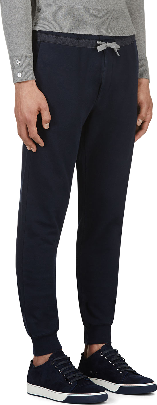 paul smith jeans navy cotton lounge pants 255 usd view details cotton