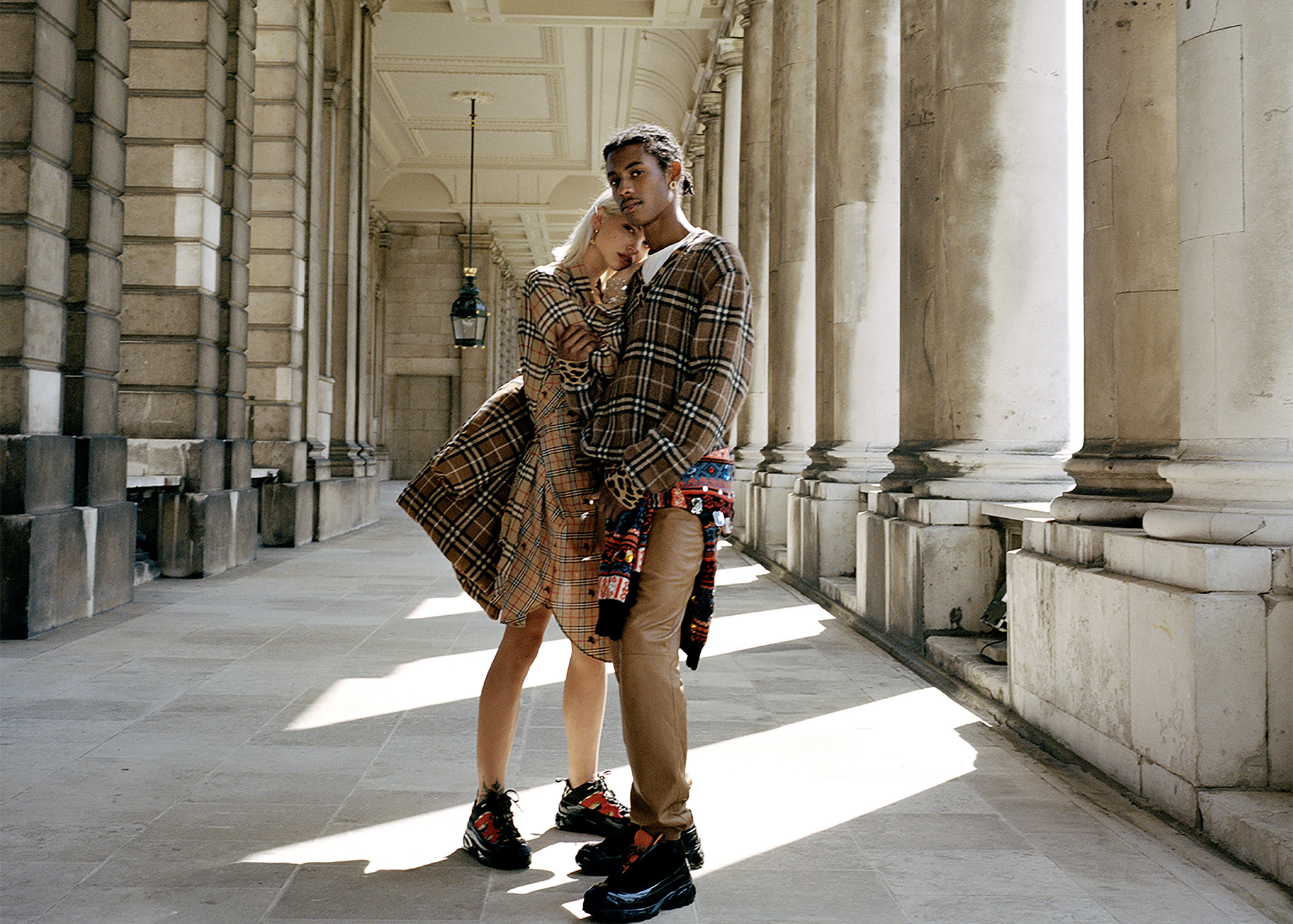 Cruising the Thames in Burberry FW19 