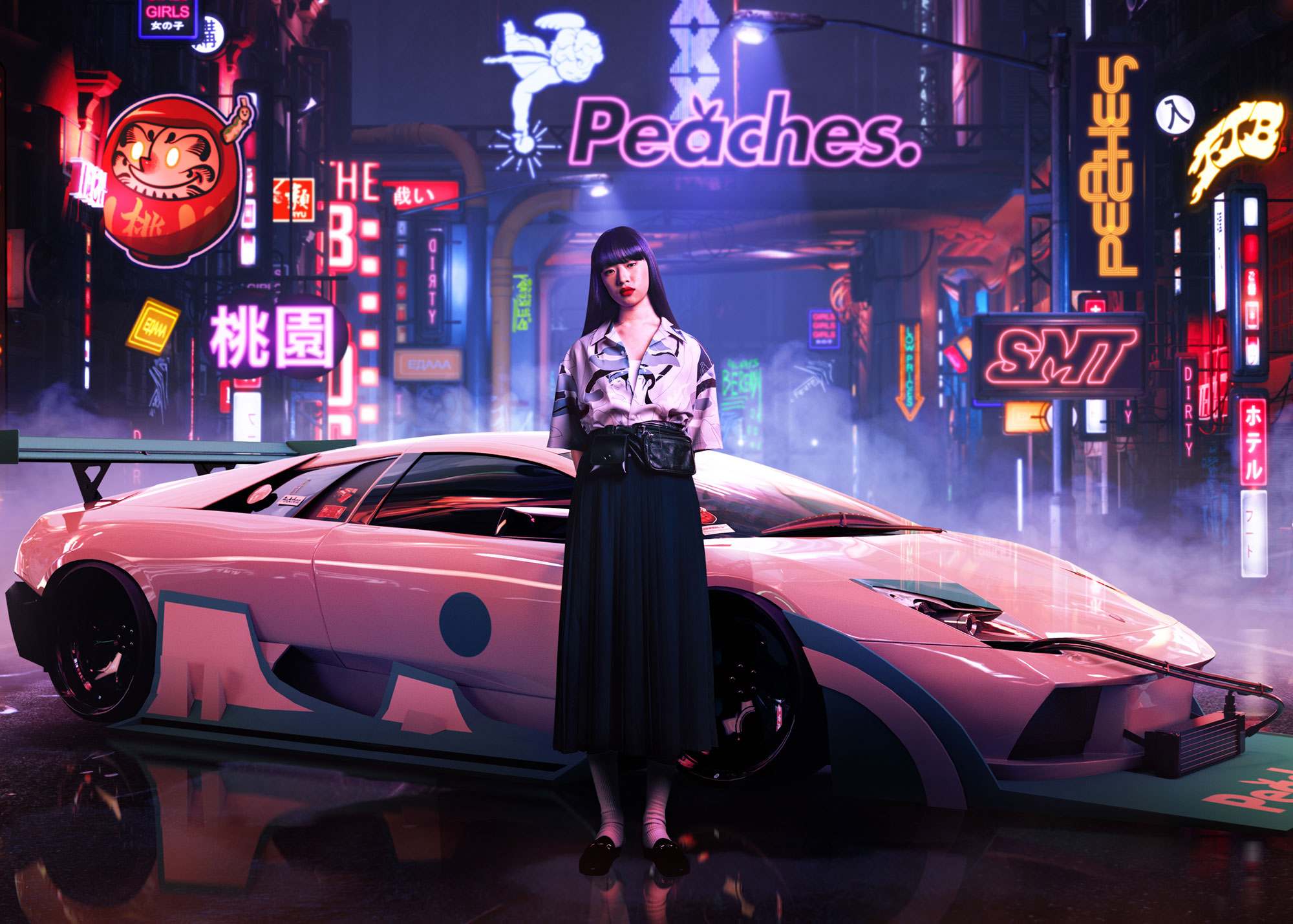 Japanese Cyberpunk Tokyo Streetwear Aesthetic UAE