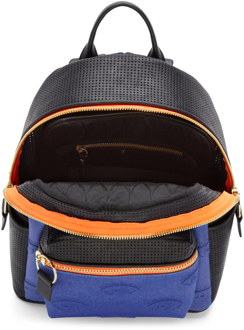 Kenzo Blue & Black Kombo Backpack SSENSE