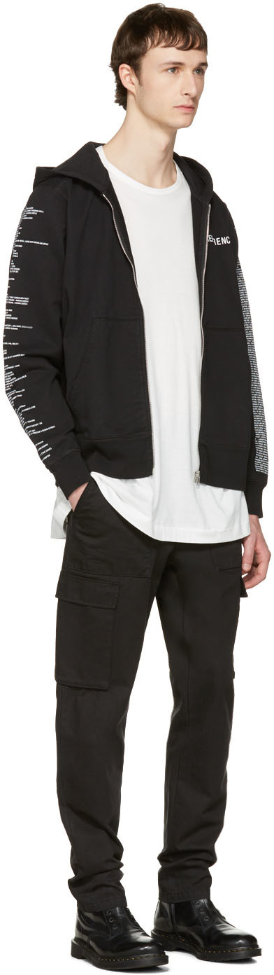 Yang Li: Black 'Reference' Hoodie | SSENSE