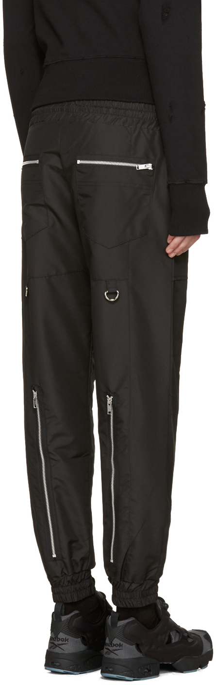 99% IS: Black Zip Lounge Pants | SSENSE