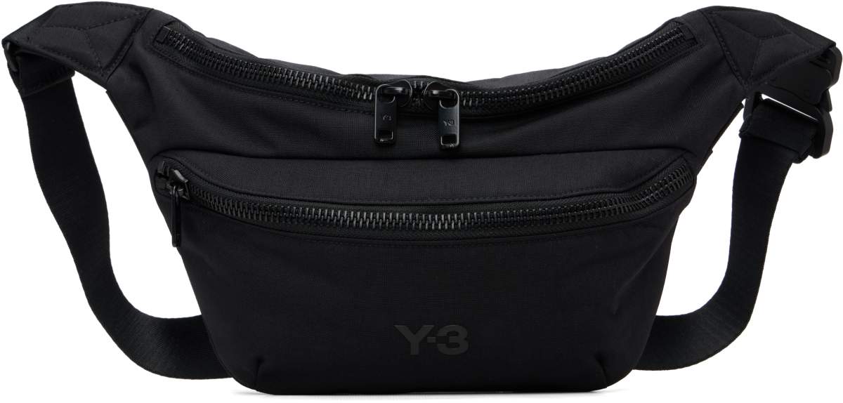 Y-3 블랙 스테이플 벨트백 제품 사진