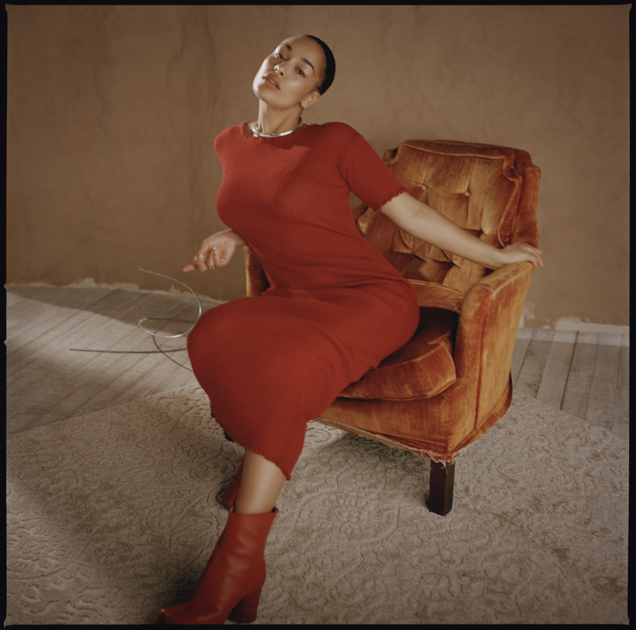 jorja smith red dress Home Free: Jorja Smith Talks Womanhood, Walsall And Finding Her Peace