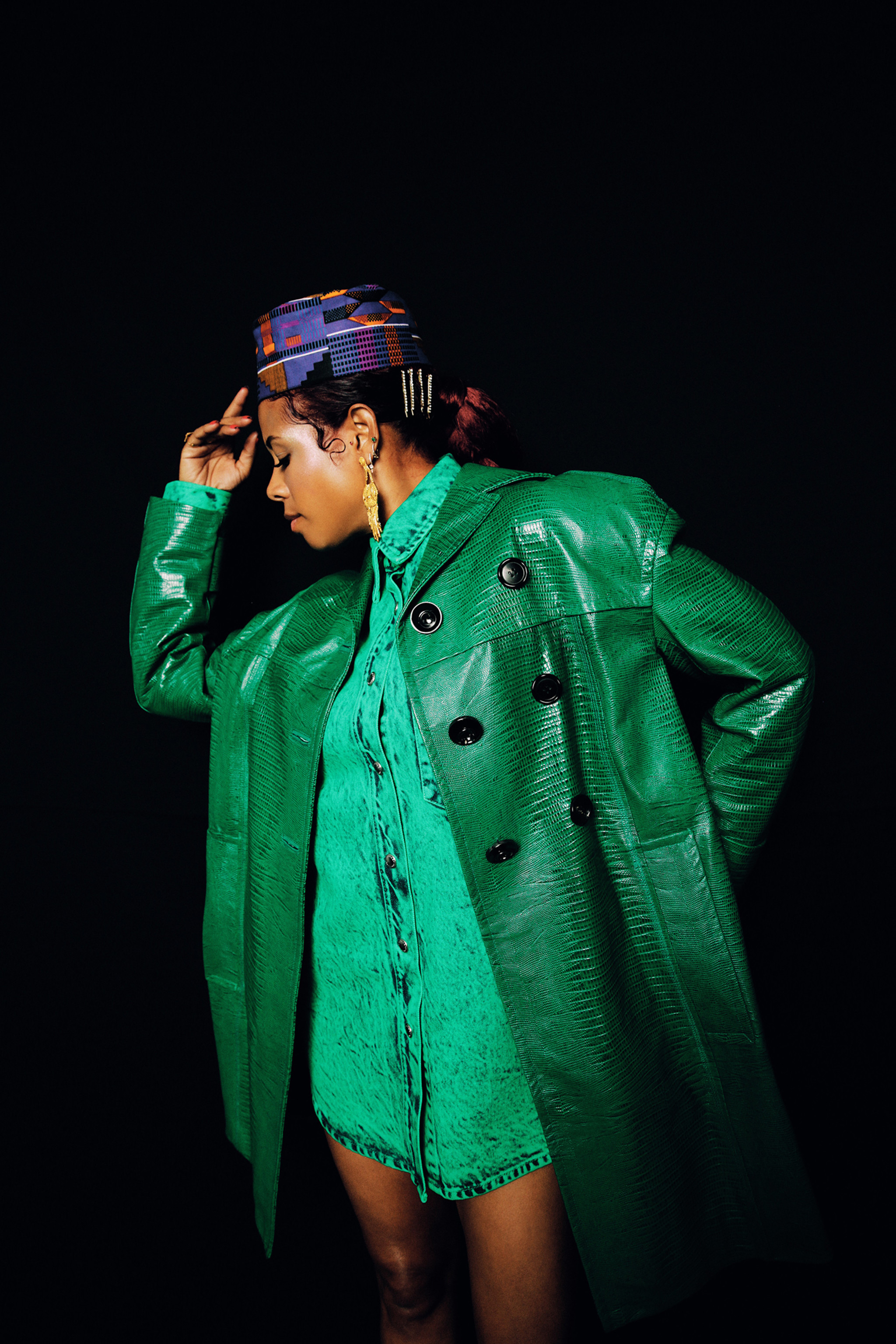 kelis green dress Nasir Jones Kelis Rogers