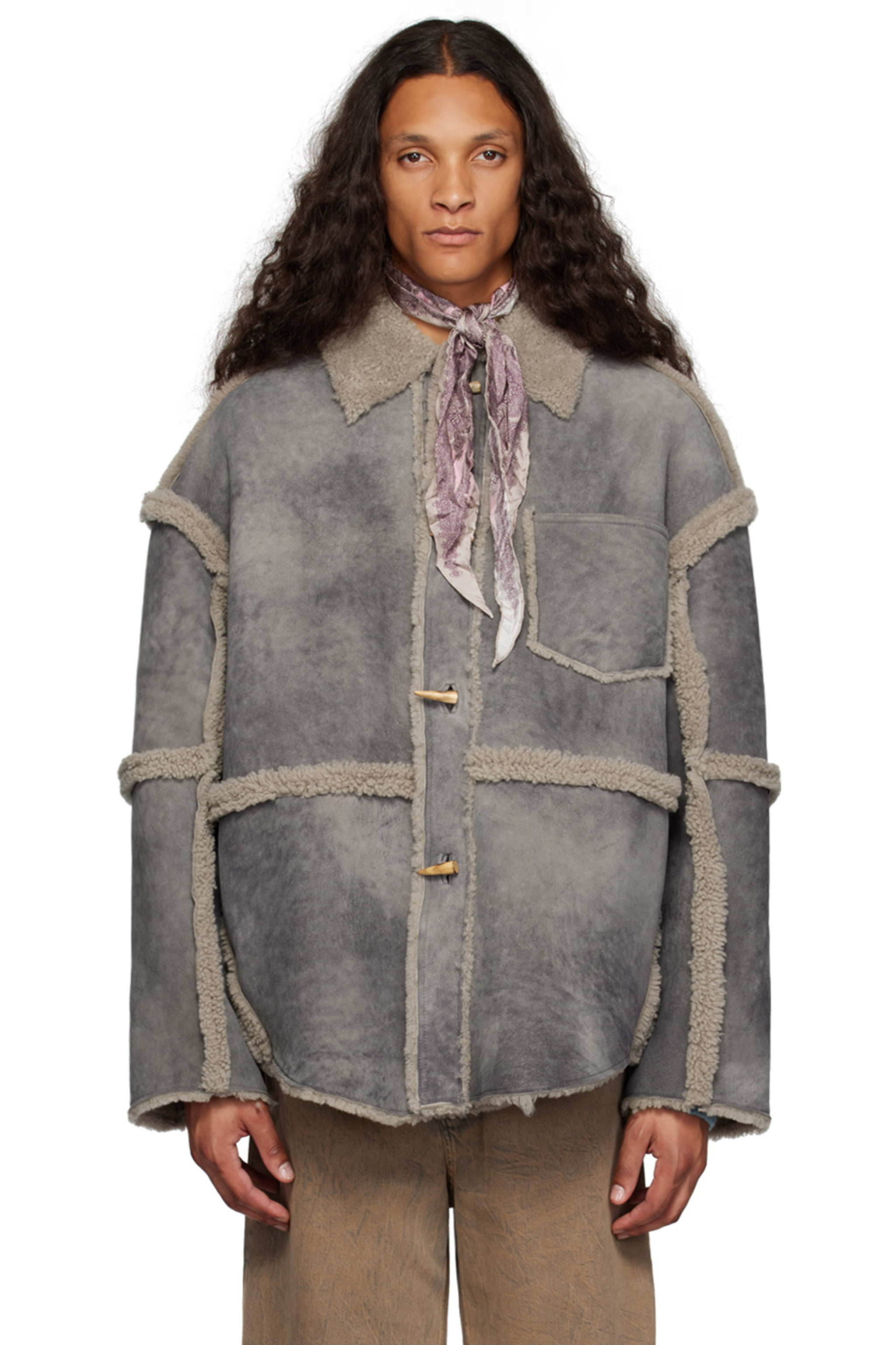 ☆TIME SALE 美品 Think fur Eco Suede Jacket These Ten Shearling Jackets Show The Style's Full Range | SSENSE