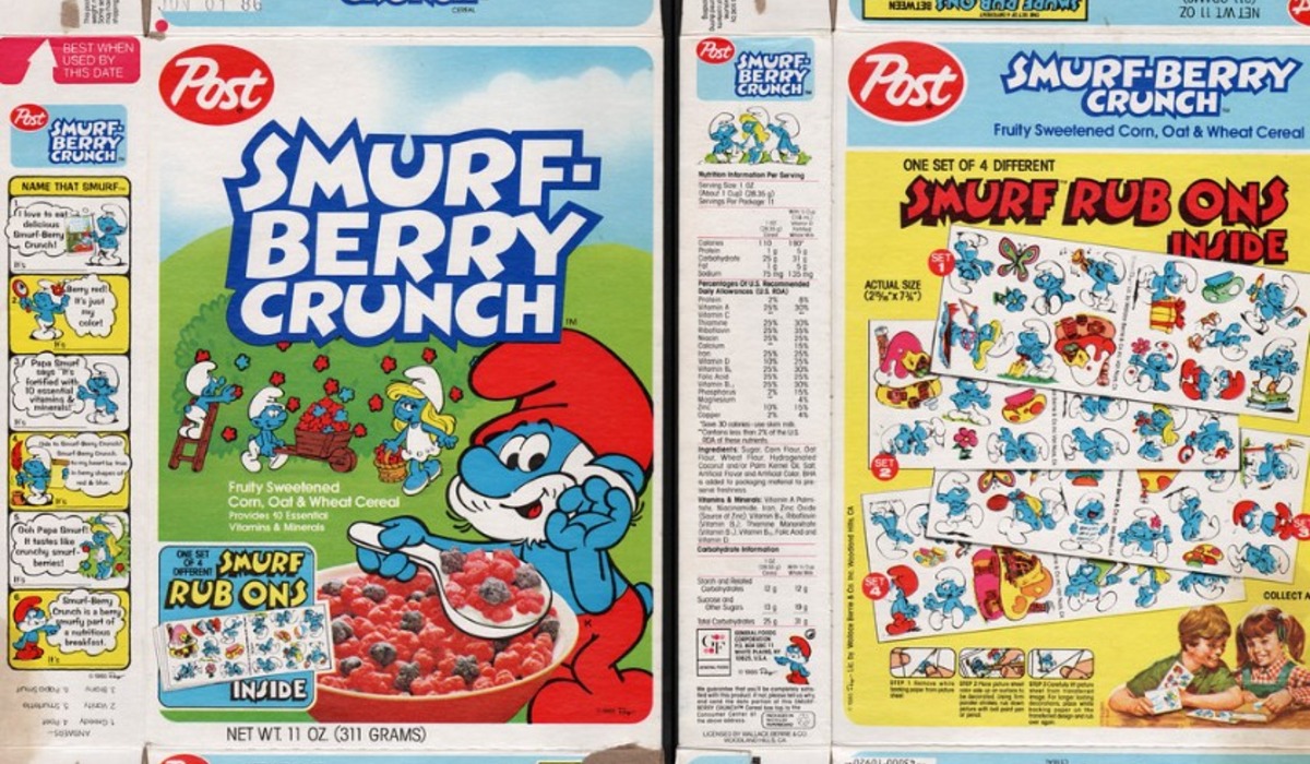 Smurf-Berry Crunch Came in Red and Blue