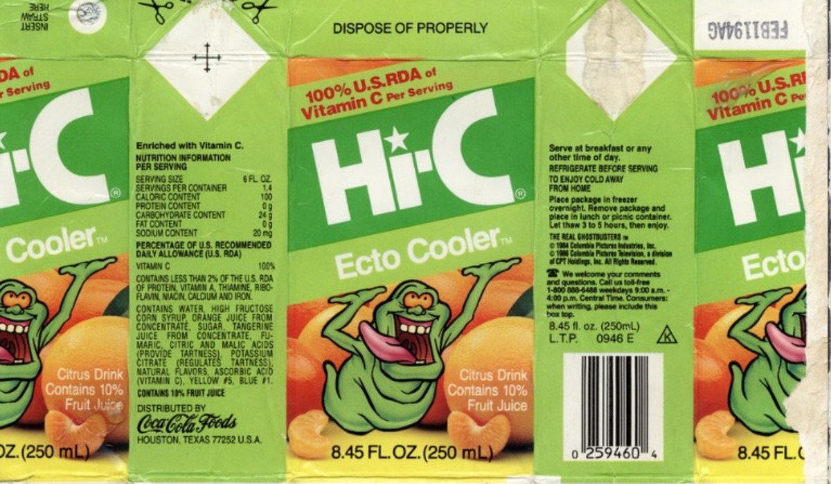Ecto Cooler and Slimer's Long Shelf Life