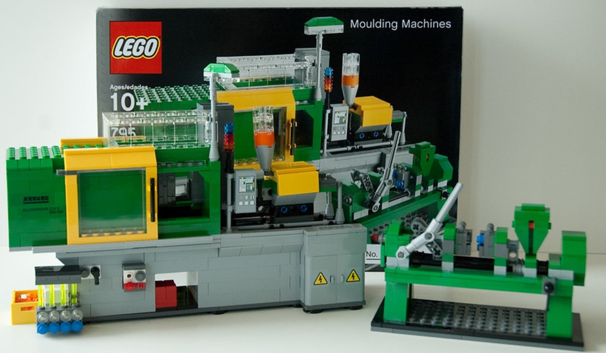 a machine that is inside of a building