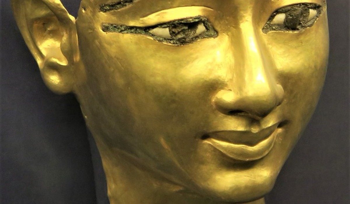 three silver-colored masks